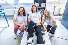 Od lewej: mgr inż. N. Marszałek, dr inż. M. Żyłka, mgr inż. M. Lubas, 